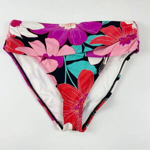 NEW La Blanca Bikini Bottom Womens Size 8 Multicolor Floral NWOT